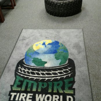 Empire Tire World - Custom floor mat in the customer waiting lounge - Wheel & Rim Repair Near Me - Portsmouth, Virginia Empire Tire World - Custom floor mat in the customer waiting lounge - Wheel & Rim Repair Near Me - Portsmouth, Virginia
