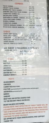 Menu photo 1 Tacos Pico Rico Marysville, CA Menu photo 1 Tacos Pico Rico Marysville, CA