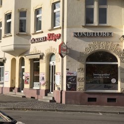 Bäckerei Rüger - Seitenansicht kommend von der Gutenbergstraße
