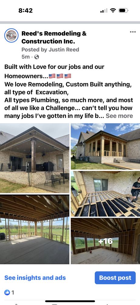 Slide of Reed's Remodeling