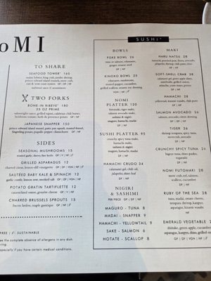 Menu photo 4 NoMI Chicago, IL