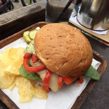 Bare Back Grill - Beef pesto and pepper burger - Bars Near Me - San Diego, California Bare Back Grill - Beef pesto and pepper burger - Bars Near Me - San Diego, California