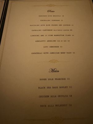 Menu photo 1 Torrisi New York, NY Menu photo 1 Torrisi New York, NY