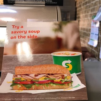 Subway - Awesomeness!  Subway on West Street has Broccoli and cheese soup. - Sandwiches Near Me - Vinton, Louisiana