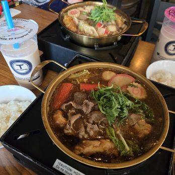 Sweet Fires - Beef sukiyaki soup and beef satay soup - Hot Pot Near Me - Upland, California Sweet Fires - Beef sukiyaki soup and beef satay soup - Hot Pot Near Me - Upland, California