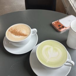 banana bread latte, rosemary matcha