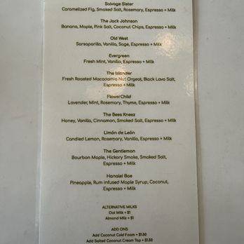 Lovesong Coffee - Menu 1 - Coffee & Tea Near Me - San Diego, California Lovesong Coffee - Menu 1 - Coffee & Tea Near Me - San Diego, California