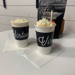 Virtue Coffee Roasters - Hazelnut coffee with whip cream