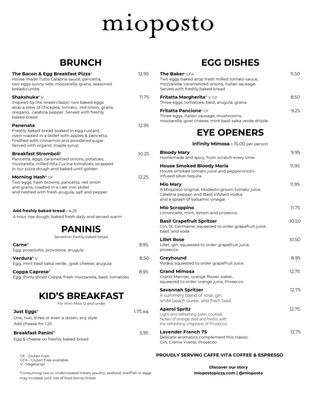 Menu photo 8 Mioposto Seattle, WA
