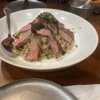 Miss Shang - Salted scallion steak rice with black truffle sauce - Asian Fusion Near Me - Milpitas, California Miss Shang - Salted scallion steak rice with black truffle sauce - Asian Fusion Near Me - Milpitas, California
