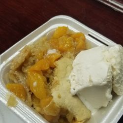 Deja Va Restaurant and Lounge - Homemade Peach Cobbler