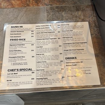 Pho Na Saigon Rendezvous - Menu - Thai Near Me - Olympia, Washington