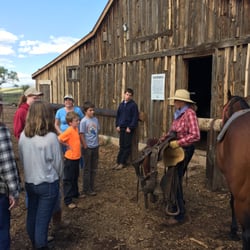 Music Meadows Ranch - Every ranch does saddling a bit different, and though my kids have been on horses for years, they learned a few new ways of doing things.