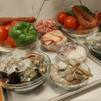 Whisk - The super fresh plump ingreidents for paella - Cooking Classes Near Me - Bellevue, Washington