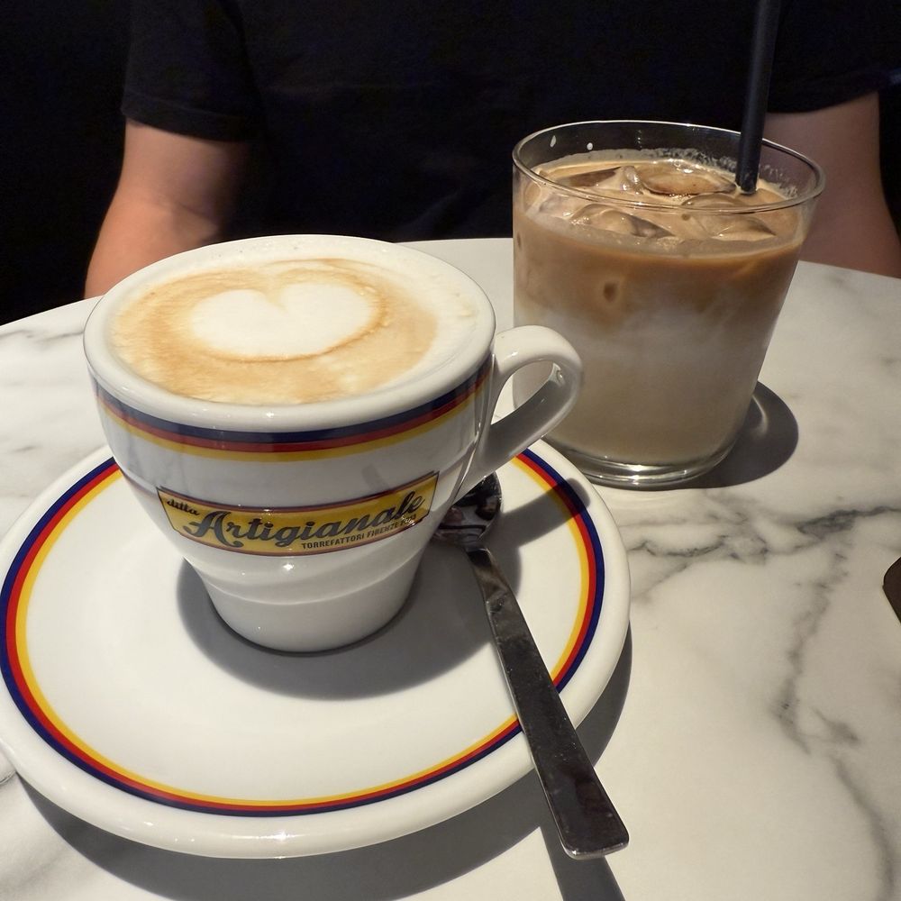 Ditta Artigianale - Cappuccino and iced vanilla latte - Cafes Near Me - Florence, FI