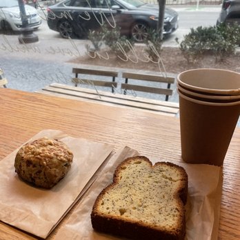 Pluma By Bluebird Bakery - Parmesan scone and lemon poppy pound cake - Bakeries Near Me - Washington, DC, District of Columbia