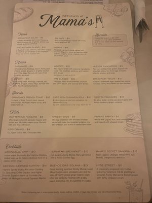Menu photo 4 Mama’s Mercantile & Eatery Grass Lake, MI