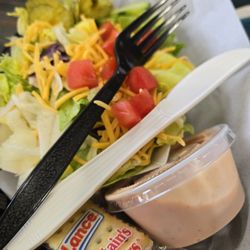 Cottons Seafood of Lincolnton - Side salad homemade 1000 island