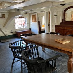 USS Constitution - The captain's cabin.