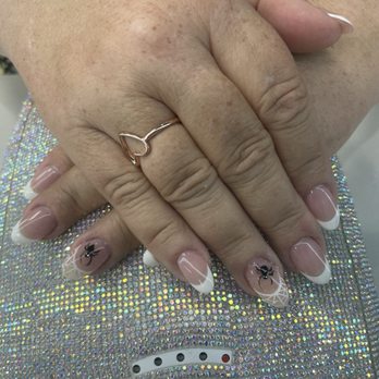 Luxury Nail & Spa - My beautiful Halloween French manicure done by Diane - Nail Salons Near Me - Wildomar, California Luxury Nail & Spa - My beautiful Halloween French manicure done by Diane - Nail Salons Near Me - Wildomar, California