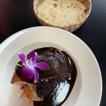 La Diosa de Los Moles - Freshly made tortillas and salmon with mole oaxaqueno - Mexican Near Me - Monterey Park, California La Diosa de Los Moles - Freshly made tortillas and salmon with mole oaxaqueno - Mexican Near Me - Monterey Park, California