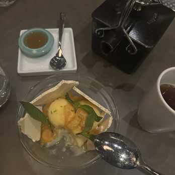 TORC - the yuzu wanna cotta dessert. The flavors were interesting, but there was too much sorbet for my preference. - New American Near Me - Napa, California