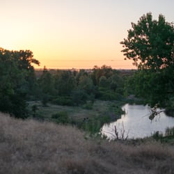 Ceres River Bluff Regional Park - The lower terrace is in the 100 year flood plain and will be restored to its natural environment with biking and hiking trails.