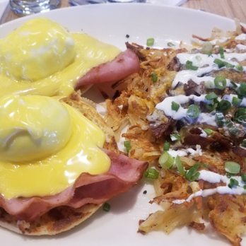 Urban Egg - Johnstown - Eggs Benedict and loaded hashbrowns - Breakfast & Brunch Near Me - Johnstown, Colorado