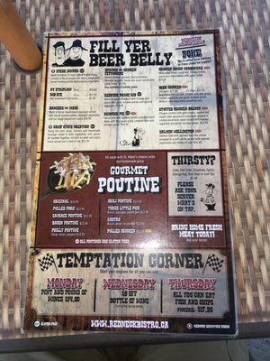 Menu photo 1 Redneck Bistro Calabogie, ON