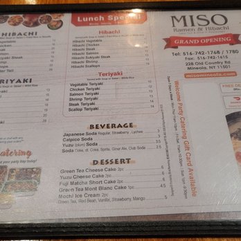Miso Ramen and Hibachi - Sushi Bars Near Me - Mineola, New York