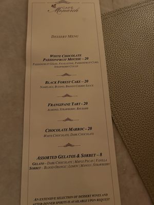 Menu photo 1 Cafe Monarch Scottsdale, AZ