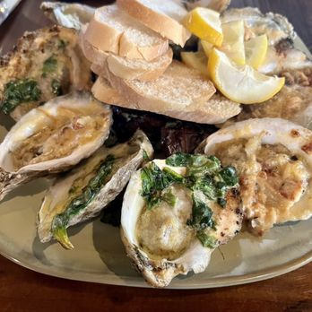 One Thirty One Lameuse - Oyster Trio...Chargrilled, Rockefeller, and Bacon & Gouda. They were all great, but my fav was the Bacon & Gouda - Seafood Near Me - Biloxi, Mississippi One Thirty One Lameuse - Oyster Trio...Chargrilled, Rockefeller, and Bacon & Gouda. They were all great, but my fav was the Bacon & Gouda - Seafood Near Me - Biloxi, Mississippi