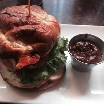 Plan B Burger Bar - Baka burger with spicy chipotle sauce! Yum! - Burgers Near Me - Milford, Connecticut