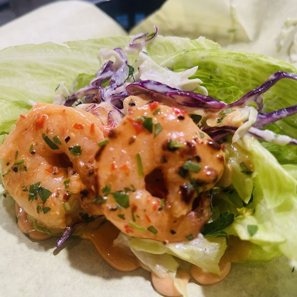 1906 Pub & Grill - Spicy Shrimp Lettuce Cups SO GOOD! - Pubs Near Me - Beaumont, California 1906 Pub & Grill - Spicy Shrimp Lettuce Cups SO GOOD! - Pubs Near Me - Beaumont, California