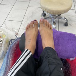 Sparkle blue no chip french pedicure Sparkle blue no chip french pedicure