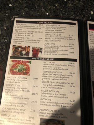Menu photo 5 Zendejas Mexican Restaurant San Dimas, CA
