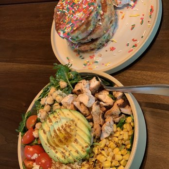 Yardbird - Cobb salad and funfetti pancakes - Southern Near Me - Dallas, Texas