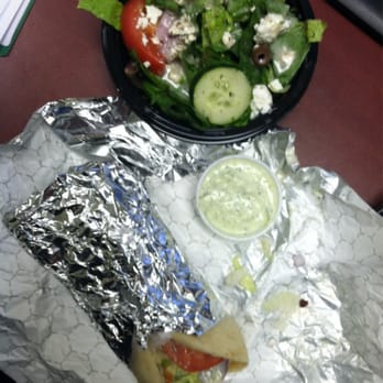 Kabob-Ster - To go order of Greek salad & gyro wrap - Mediterranean Near Me - Chattanooga, Tennessee Kabob-Ster - To go order of Greek salad & gyro wrap - Mediterranean Near Me - Chattanooga, Tennessee
