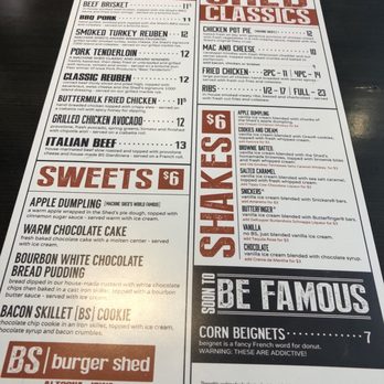 Burger Shed - Menu - American Near Me - Altoona, Iowa Burger Shed - Menu - American Near Me - Altoona, Iowa