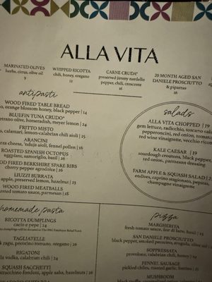 Menu photo 8 Alla Vita Chicago, IL