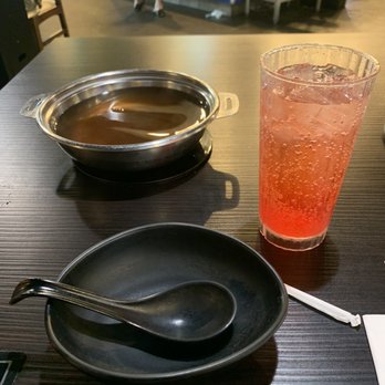 Shabuya - Shirley temple drink and sukiyaki broth - Hot Pot Near Me - Concord, California Shabuya - Shirley temple drink and sukiyaki broth - Hot Pot Near Me - Concord, California