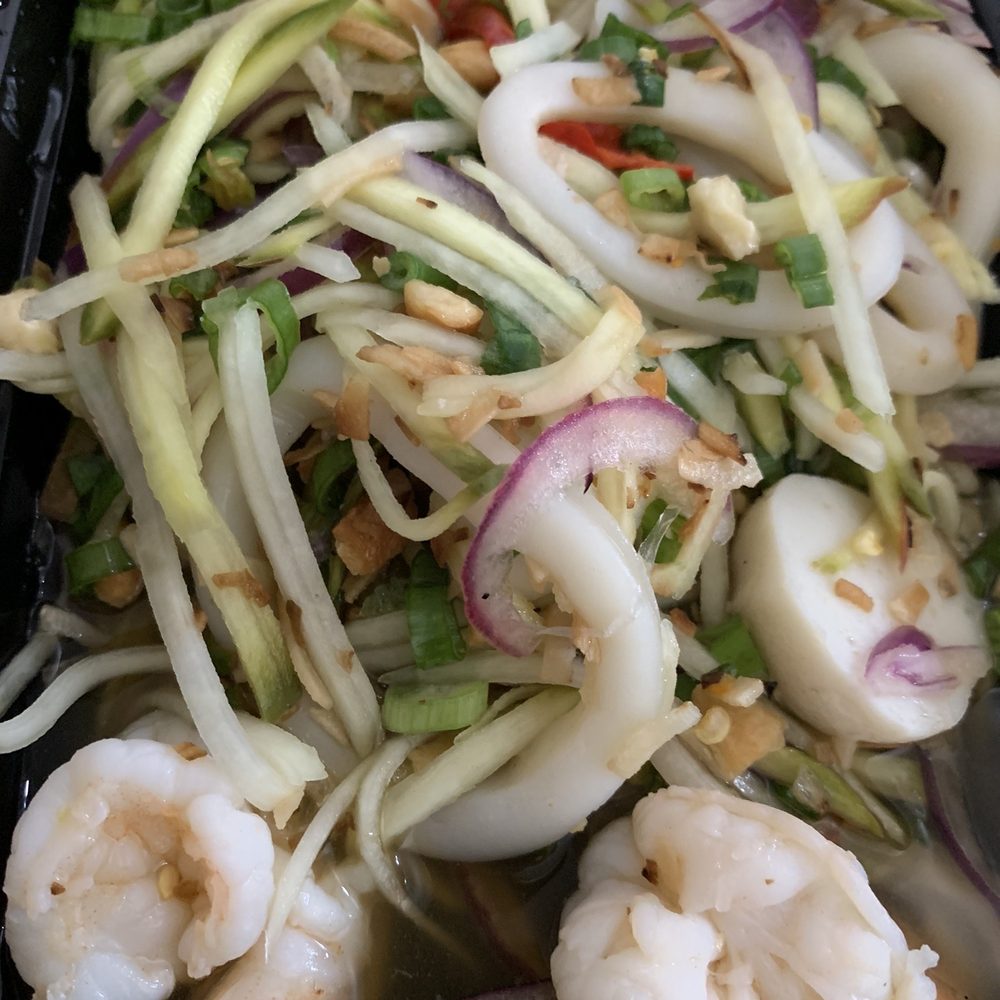 Chao Thai - A35. Crispy Morning Glory Salad (seafood) - Thai Near Me - Elmhurst, New York Chao Thai - A35. Crispy Morning Glory Salad (seafood) - Thai Near Me - Elmhurst, New York