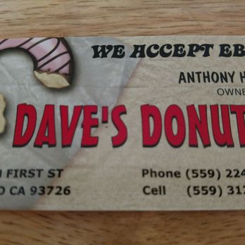 Dave's Donut Shop - Excellent service. Kind and friendly staff. Donuts are fresh and delicious, so is the coffee - Donuts Near Me - Fresno, California