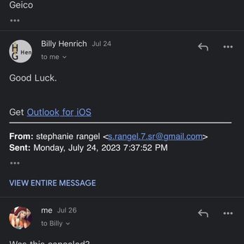 HIG-Henrich Insurance Group - Email Screenshot - Home & Rental Insurance Near Me - Webster, Texas