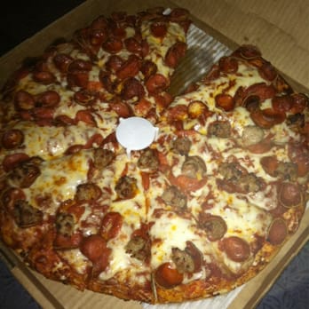 Mountain Mike's Pizza - Pepperoni w/ half sausage - Pizza Near Me - Chino, California