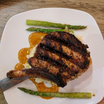 Rocking V Cafe - Homer's pork chop - New American Near Me - Kanab, Utah Rocking V Cafe - Homer's pork chop - New American Near Me - Kanab, Utah