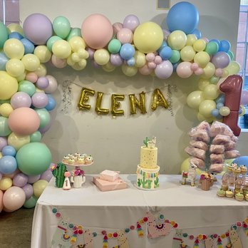 Yvette's Balloons - Dessert/cake table - Balloon Services Near Me Yvette's Balloons - Dessert/cake table - Balloon Services Near Me