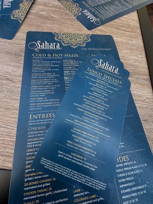 Menu photo 8 Sahara Restaurant & Grill Detroit, MI