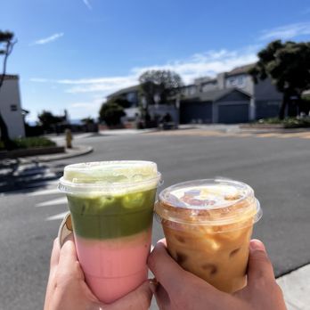 Gitana Cafe - Yummy Strawberry matcha & iced coffee with oat milk! - Cafes Near Me - Hermosa Beach, California Gitana Cafe - Yummy Strawberry matcha & iced coffee with oat milk! - Cafes Near Me - Hermosa Beach, California