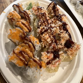 Teriyaki Box - Blazing Roll & Sunshine Roll (if I remember correctly) - Sushi Bars Near Me - Kennesaw, Georgia